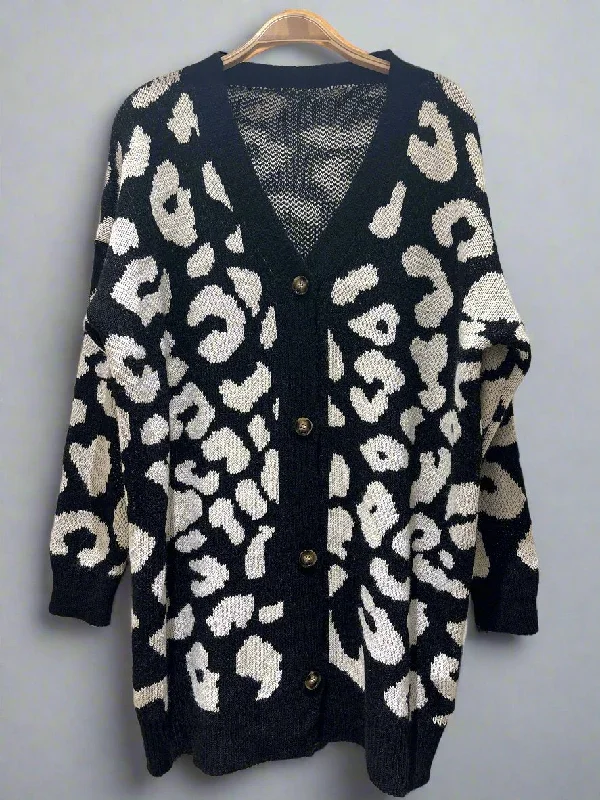 3/4 Leopard Cardigan