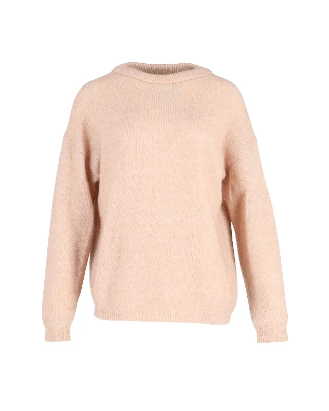 Acne Studios Brushed Knit Sweater in Peach Mohair