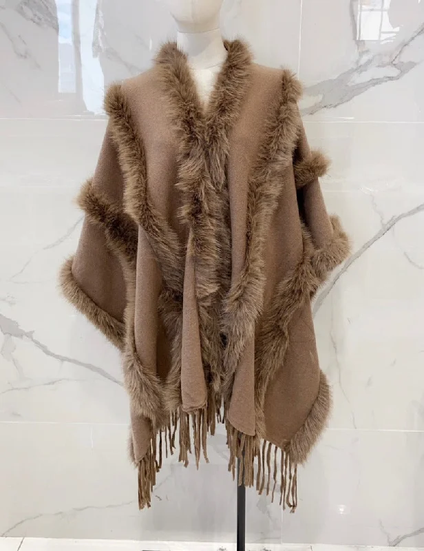 Fur Detail Cape