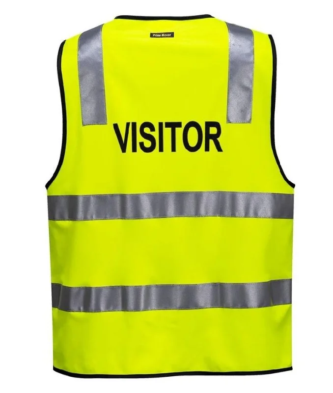 Hi Vis D/N Visitor Zip Vest