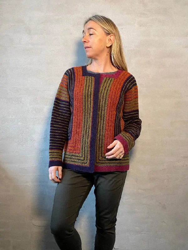 Lastrada cardigan by Hanne Falkenberg, No 20 knitting kit (5 colors)