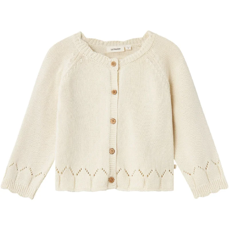 Lil'Atelier Turtledove Ramla Knit Cardigan