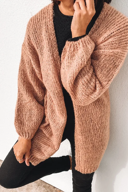 Lilia Knit Cardigan Apricot