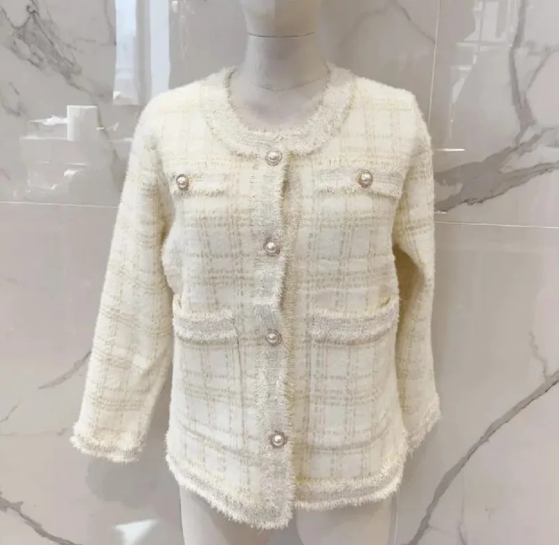 Pearl Button Tweed Jacket