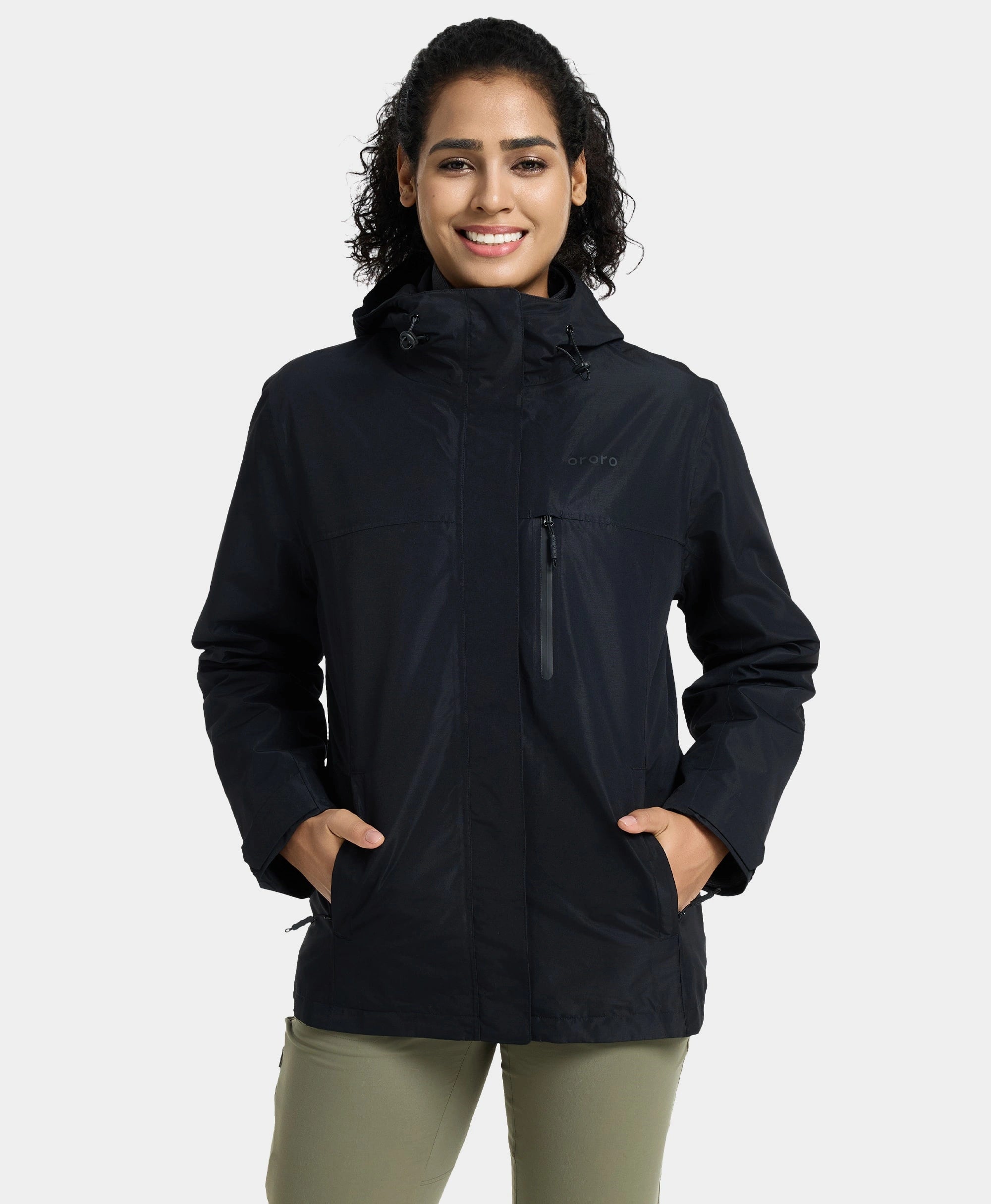 River Ridge Women's Waterproof Shell Jacket - Black