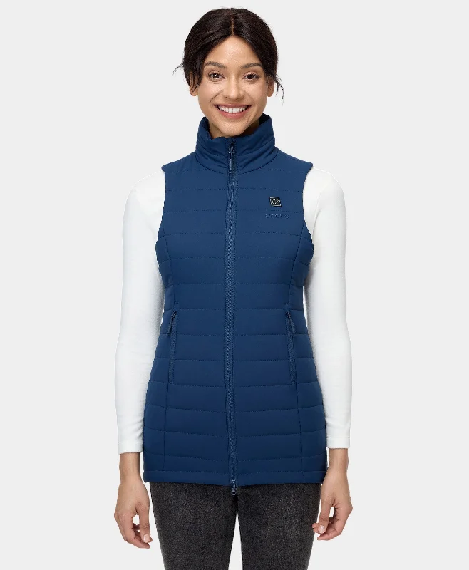 "Tribeca" Women's Heated Long Puffer Vest