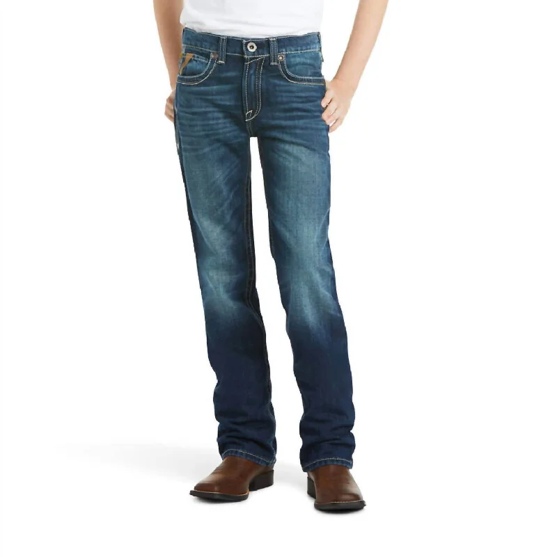 Boys B5 Slim Boundary Stackable Straight Leg Jean In Cyclone