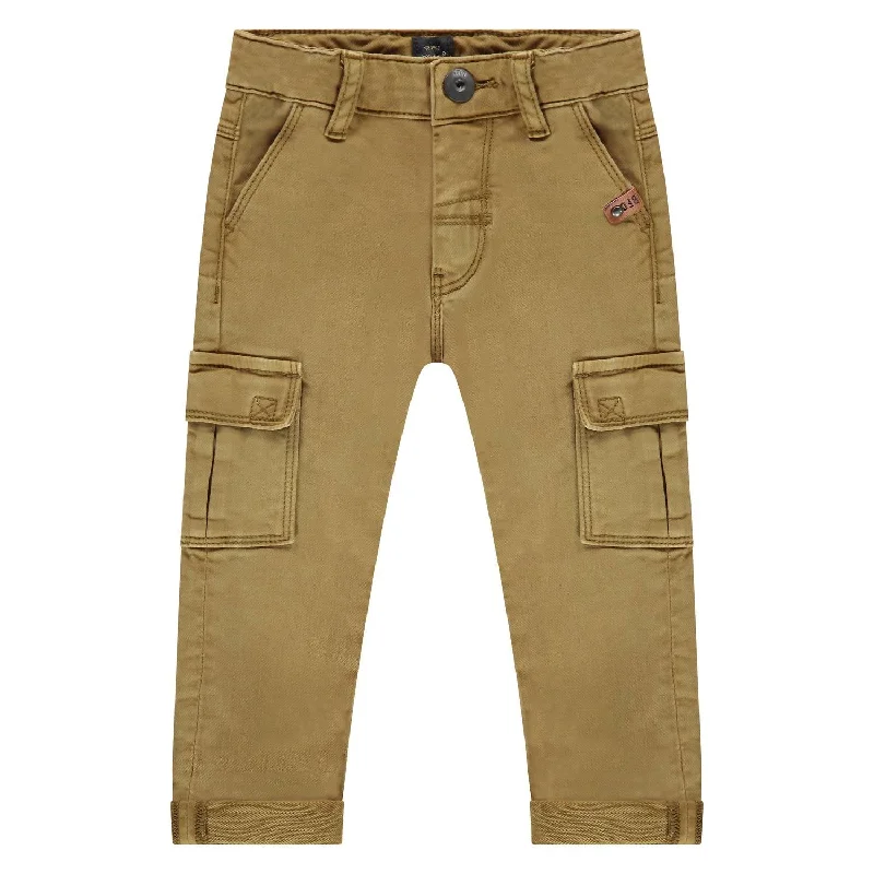 Boy's Cargo Pants In Olive