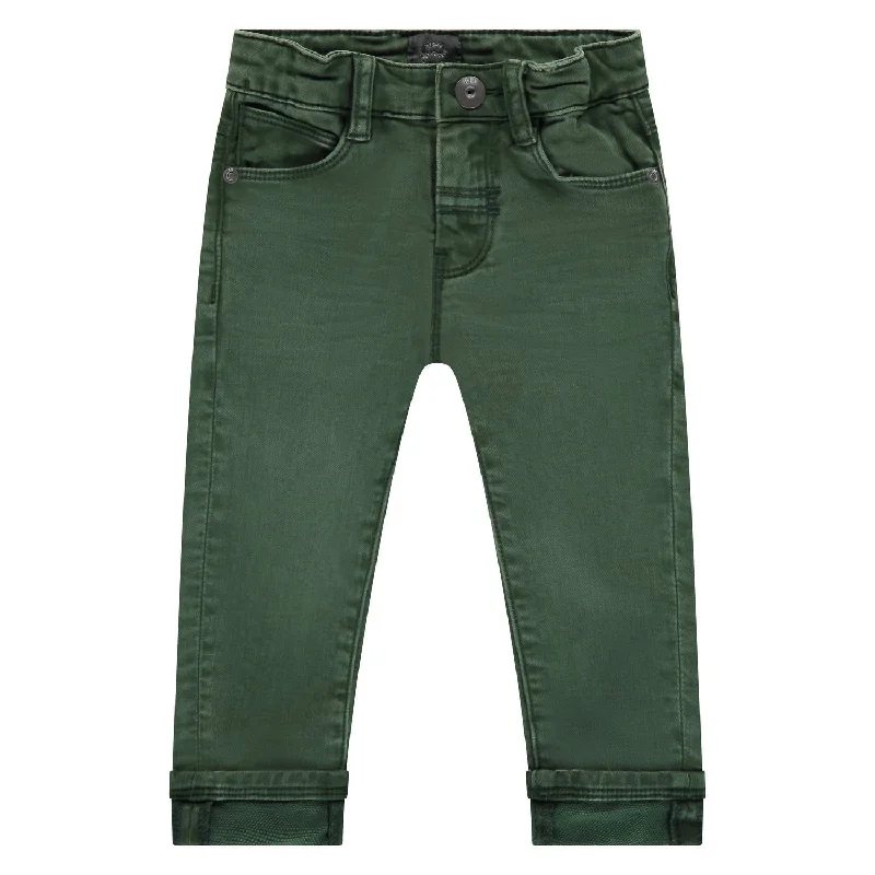 Boy's Pants In Forest Green