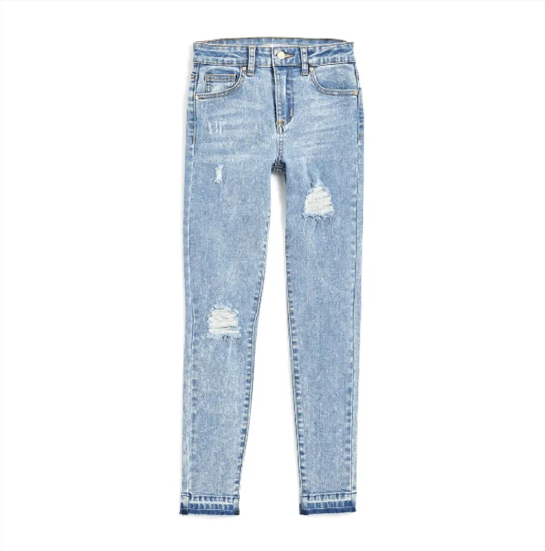 Girl High Rise Skinny Jean In Indigo Wash