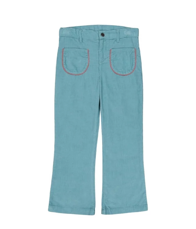 Girls Aggie Pants In Nile Blue