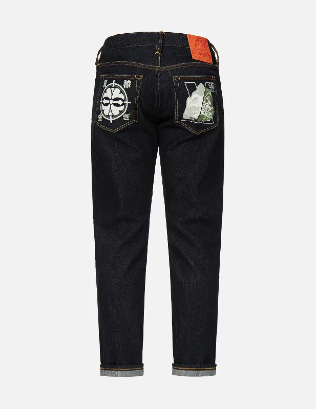 Godhead Daruma and Kamon Slim Straight fit Jeans #2010