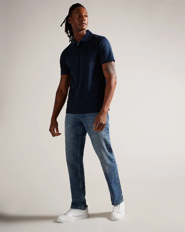 Joeyy Straight Leg Stretch Jeans Mid-Blue