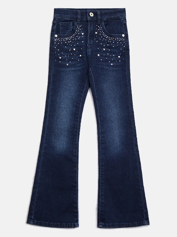 Sparkle Flared Denim Jeans (7-16)