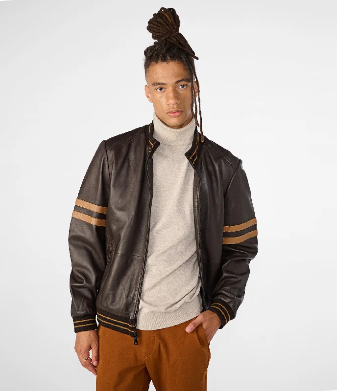 Jacob Bomber Jacket With Stripe